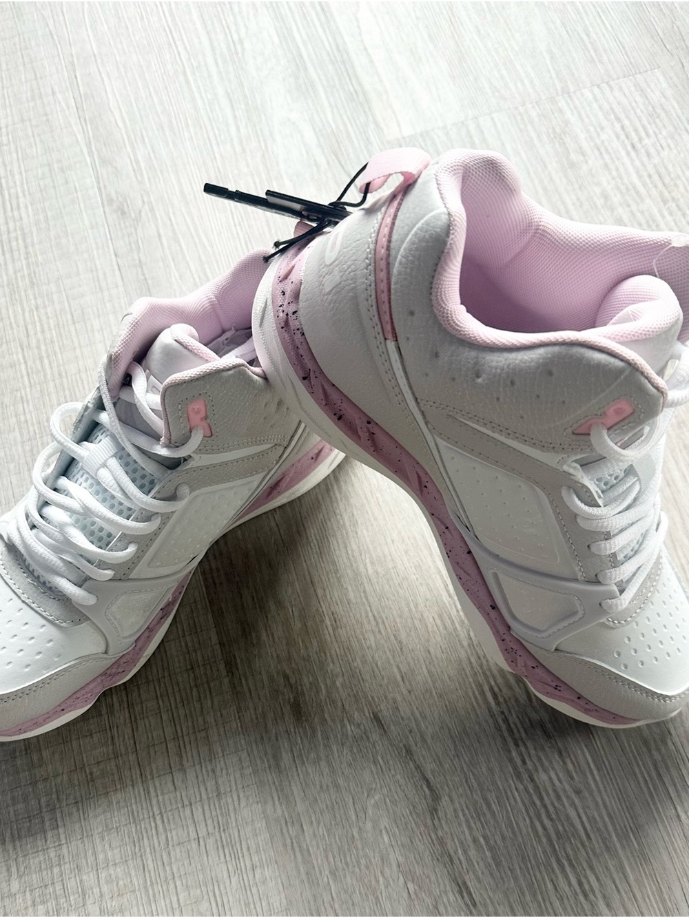 And1 White and Light Pink Women's Athletic Sneakers
